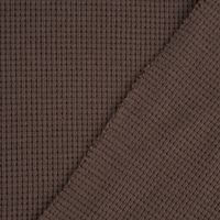Waffelstrick Doubleface einfarbig taupe 1.4m Breite