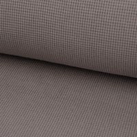 Waffelstrick Doubleface einfarbig grau 1.4m Breite
