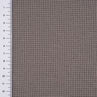 Waffelstrick Doubleface einfarbig grau 1.4m Breite