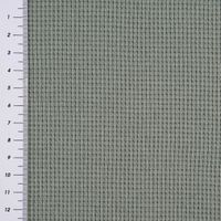 Waffelstrick Doubleface einfarbig dunkelmint 1.4m Breite