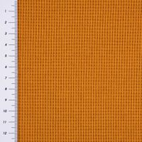 Waffelstrick Doubleface einfarbig ocker 1.4m Breite