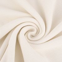 Waffelstrick Doubleface einfarbig creme 1.4m Breite