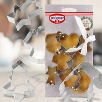 Dr. Oetker Keks-Ausstecher-Set Weihnachten silberfarbig 8teilig