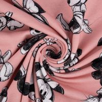 Burda Baumwolljersey Digitaldruck Minnie Maus rosa schwarz weiß 1.45m