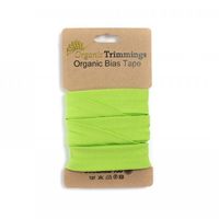 Schrägband Einfassband Jersey Organic Bio 20mm uni apfelgrün 3m