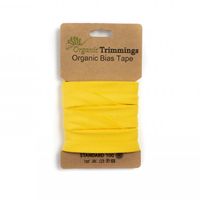 Schrägband Einfassband Jersey Organic Bio 20mm uni gelb 3m