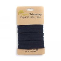 Schrägband Einfassband Jersey Organic Bio 20mm uni dunkelblau 3m