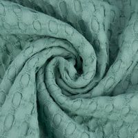 Bekleidungsstoff Waffelpique Big Waffle Baumwolle uni mint 1.45m