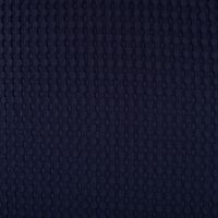 Bekleidungsstoff Waffelpique Big Waffle Baumwolle uni dunkelblau 1.45m