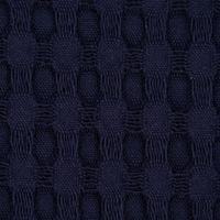 Bekleidungsstoff Waffelpique Big Waffle Baumwolle uni dunkelblau 1.45m