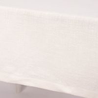 SCHÖNER LEBEN. Tischdecke Bio Ramie Leinenoptik uni cremeweiß