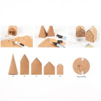 Creativ Company Häuser und Bäume gestanzt Karton 1 Set braun