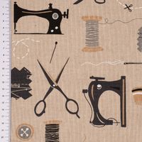 SCHÖNER LEBEN. Kissenhülle Sewing Atelier Nähzubehör natur schwarz