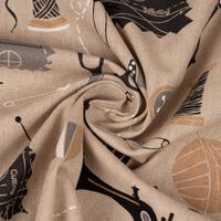 SCHÖNER LEBEN. Kissenhülle Sewing Atelier Nähzubehör natur schwarz