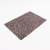 Platzset Leomuster Kunststoff kupferfarbig schwarz orange 45x30cm