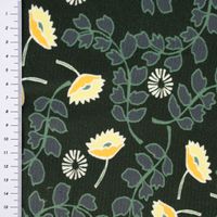 Milliblu´s™ Lederimitat Veloursoptik Kunstfell zweilagig Blumen grün