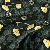Milliblu´s™ Lederimitat Veloursoptik Kunstfell zweilagig Blumen grün