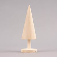 Creativ Company Deko Tannenbaum klein Holz naturbelassen 5x15.5cm