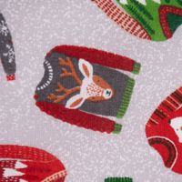 Baumwollstoff Weihnachten Weihnachtspullover grau bunt 1.40m Breite