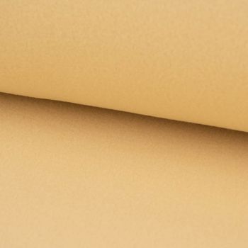 Organic Baumwoll-Fleece Bio-Fleece einfarbig pastellgelb 1.45m Breite
