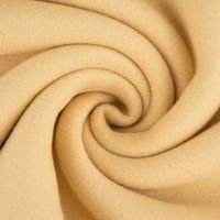 Organic Baumwoll-Fleece Bio-Fleece einfarbig pastellgelb 1.45m Breite
