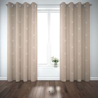 Dekostoff Landhausstoff Wendestoff Hirschkopf Geweih beige 1.40m