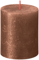 Bolsius Stumpenkerze Shimmer Rustik copper 7x8cm