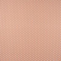 Baumwollstoff CASUAL Stern Motiv grafisch terracotta weiß 1.5m Breite