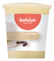 Bolsius Votivkerze Duftkerze True Scents Aromatic Vanille weiß 4.5x5cm