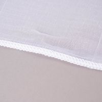 Scherli Webgardine Gardinenstoff Stores Scherlistreifen weiß grau 3m