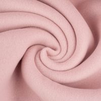 Organic Baumwoll-Fleece Bio-Fleece einfarbig altrosa 1.45m Breite