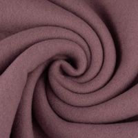 Organic Baumwoll-Fleece Bio-Fleece einfarbig mauve 1.45m Breite