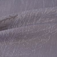 Gardinenstoff Inbetween Blätter halbtransparent grau 140cm Breite
