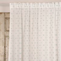 SCHÖNER LEBEN. Vorhang Gardine Pom Pom weiß mint 285cm oder Wunschlänge