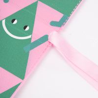Rico Design Geschenktasche Tannenbäume rosa grün 30x45cm