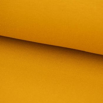 Organic Bio French Terry uni senfgelb 1.50m Breite