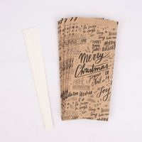 Rico Design Sterne Papiertüten Set hellbraun schwarz 24 Tüten