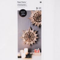 Rico Design Sterne Papiertüten Set hellbraun schwarz 24 Tüten