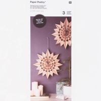 Rico Design Sterne Papiertüten Set einfarbig hellbraun 24 Tüten