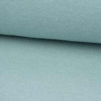 Strickschlauch Organic Bio Bündchenstoff aqua blau 35cm Breite