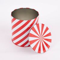 Rico Design Keksdose Streifen rot weiß 15x13.5cm