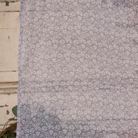 Ösengardine Allover fein geblümt grau weiß 140x260cm