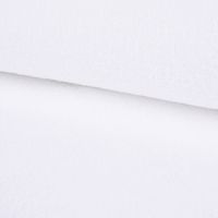Frotteestoff Velvet Bambus Frottee kuschelweich uni weiß 1.5m Breite