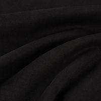 Bekleidungsstoff Stretch Wildlederimitat einfarbig schwarz 1.5m Breite