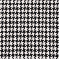 Bekleidungsstoff Viskose Pied de Poule Hahnentritt kleweiß schwarz 1.4