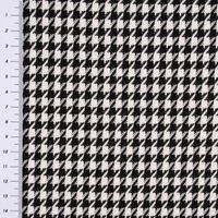 Bekleidungsstoff Viskose Pied de Poule Hahnentritt kleweiß schwarz 1.4
