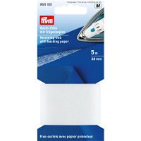 Prym Saumvlies mit Trägerpapier zum Einbügeln 75mm weiß