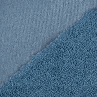 French Terry Sommersweat beschichtet uni jeansblau 1.4m Breite