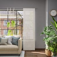 Schiebevorhang Flächenvorhang Libre Eco aus recyceltem Polyester einfarbig natur 245x60cm