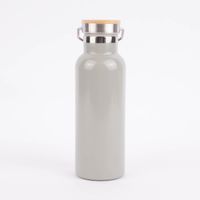 Sass & Belle Trinkflasche mit Schraubverschluss On the road Edelstahl grau weiß 500ml